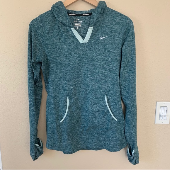 Nike Dri-Fit Hooded Long Sleeve Top